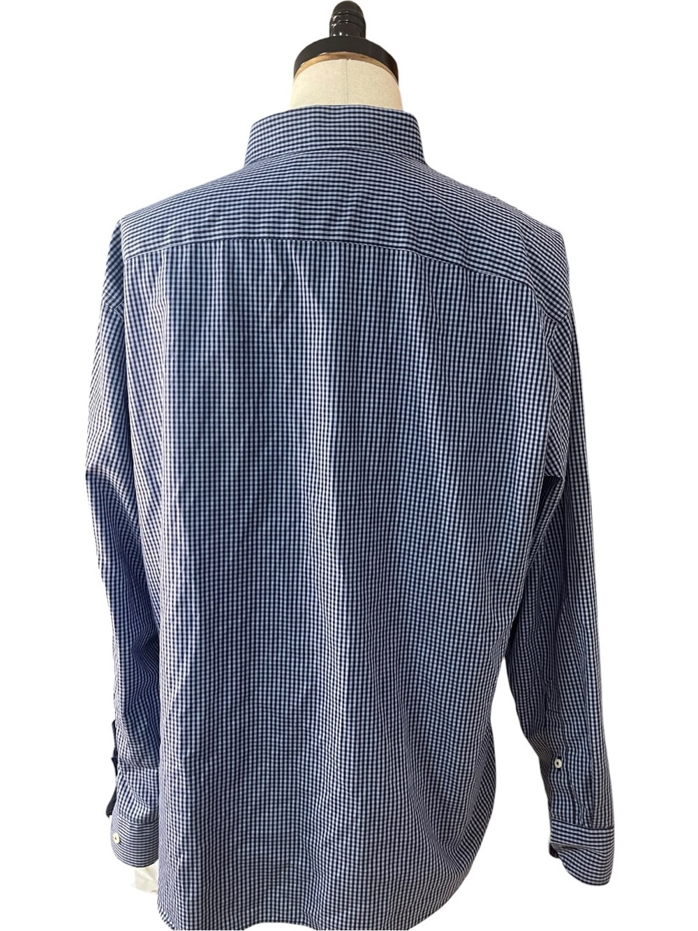 UNTUCKit Vignoble Luxe Wrinkle Free Button Down Shirt Navy Blue - Picture 8 of 11